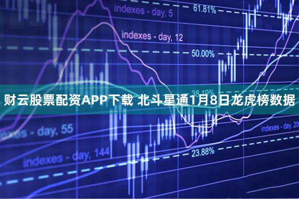 财云股票配资APP下载 北斗星通1月8日龙虎榜数据