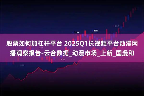 股票如何加杠杆平台 2025Q1长视频平台动漫网播观察报告-云合数据_动漫市场_上新_国漫和